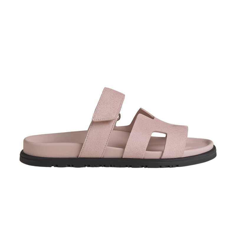 Hermes Chypre Sandal – Pink Suede